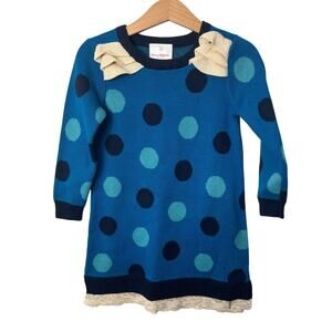 Hanna Andersson Blue Knit Sweater Dress